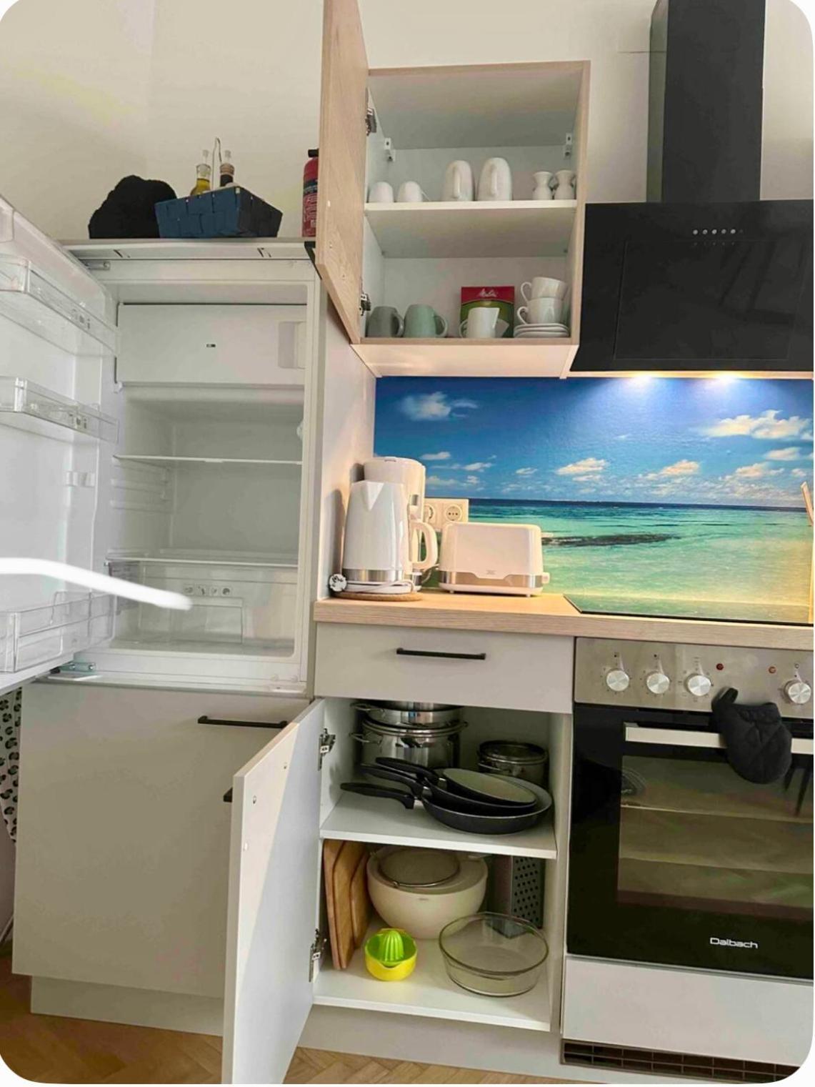 Klimatisiertes Dachgeschoss City Apartment In Zentrum Wiens Bagian luar foto